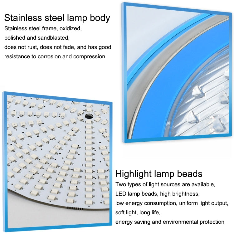 15W LED Stainless Steel Wall-Mounted Pool Light for Underwater Landscape Illumination