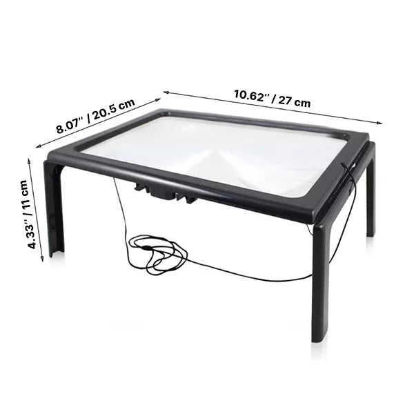 Triple Pack Reading Magnifiers with Built-In LED Light