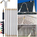 4000 PSI Telescoping Power Washer Extension Wands for Gutters, Roof Drainage & Exterior Wall Cleaning