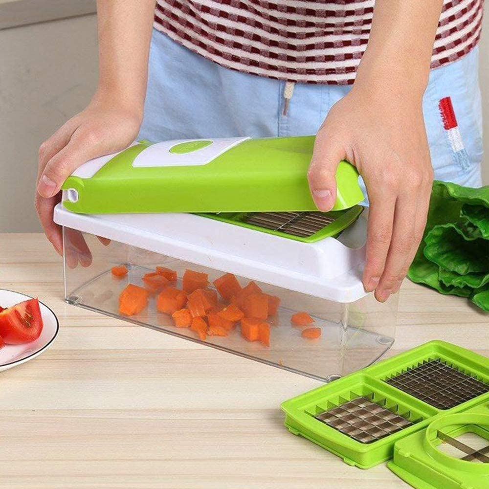 12-in-1 All-in-One Vegetable Cutter — Slice, Dice, and Chop Veggies Quickly and Safely