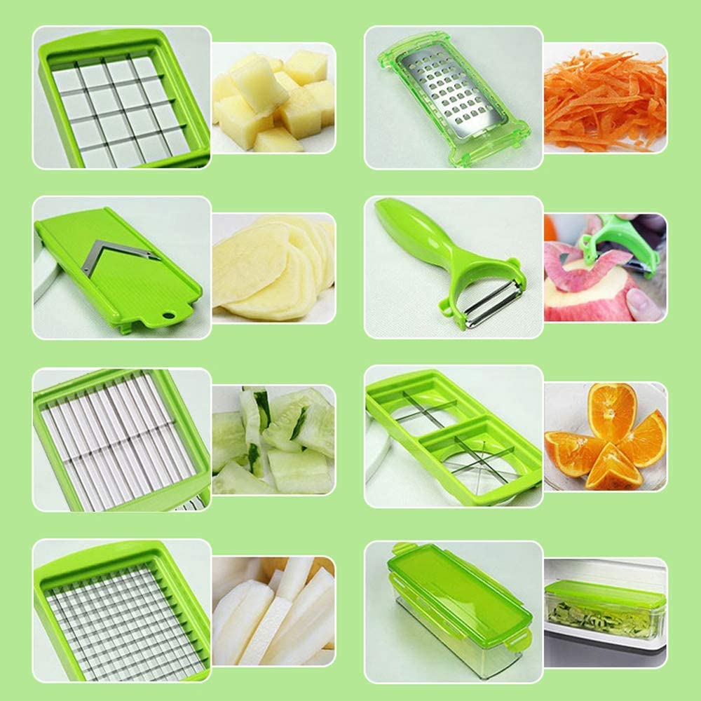 12-in-1 All-in-One Vegetable Cutter — Slice, Dice, and Chop Veggies Quickly and Safely
