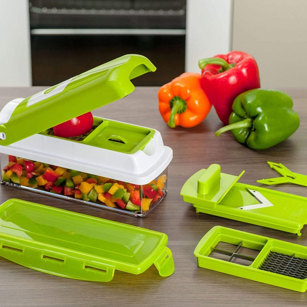 12-in-1 All-in-One Vegetable Cutter — Slice, Dice, and Chop Veggies Quickly and Safely