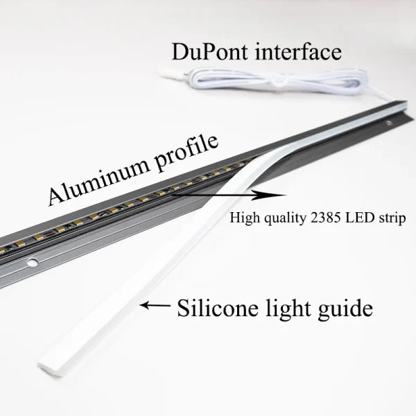 45-Degree LED Under-Cabinet Light Bars — Ultra-Thin, Invisible Strips for Sleek, Seamless Illumination