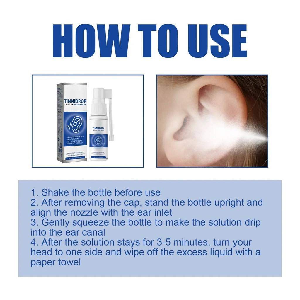 2-Pack Tinnitus Relief Ear Drops for Ringing Ears
