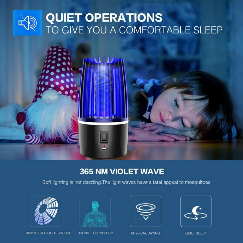 Rechargeable 2-in-1 Mosquito Killer - Dual-Function Insect Zapper