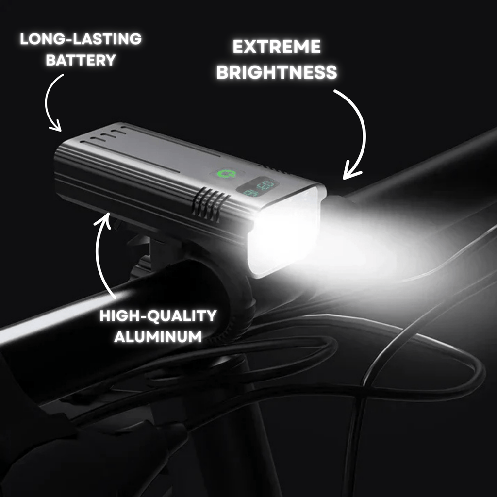 Ultra-Bright 5000 Lumen Bike Light with 12 LEDs and USB-C Rechargeable Battery