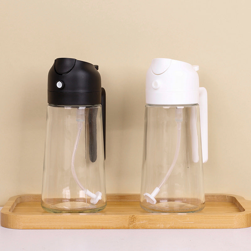 2-in-1 Oil Dispenser & Spray Bottle – Mist or Pour with Ease