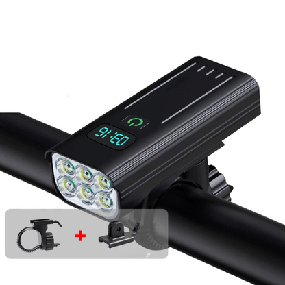 Ultra-Bright 5000 Lumen Bike Light with 12 LEDs and USB-C Rechargeable Battery