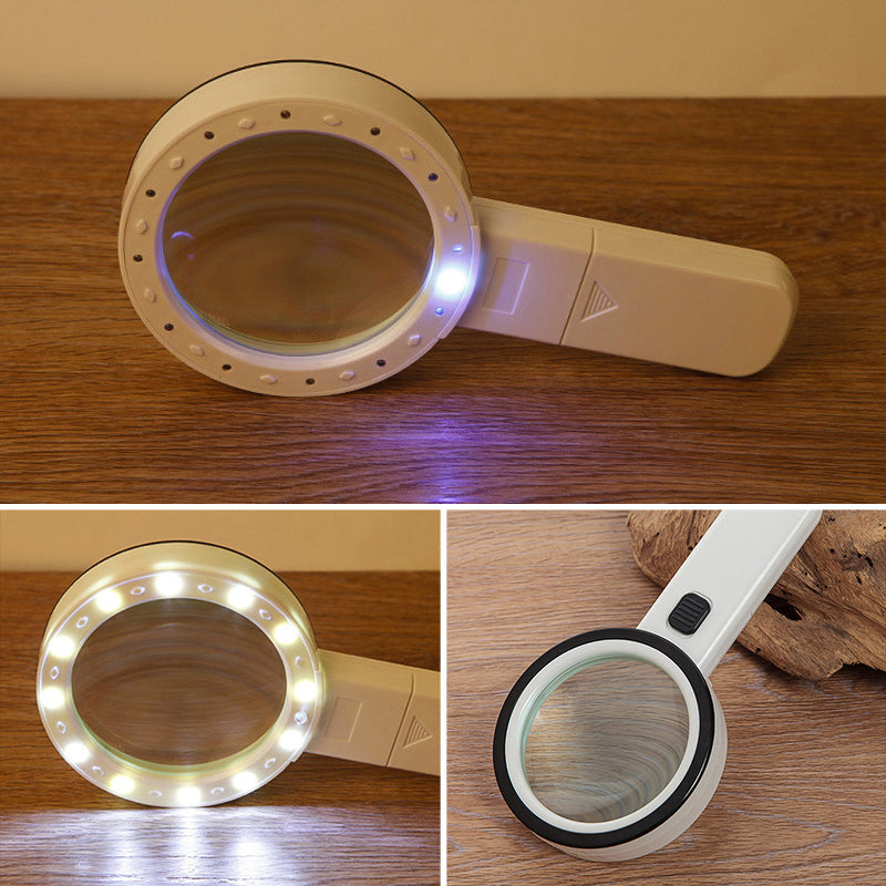 30x Optical Magnifier with LED Light for Clear, Detailed Viewing