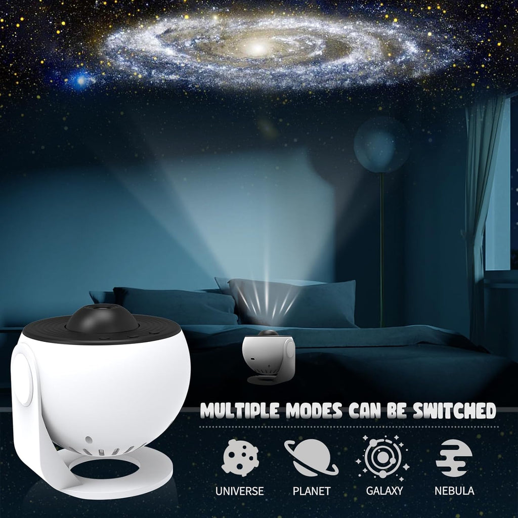 360° Planetarium Projector - Immersive Night Sky Display for Deep Relaxation and Stress Relief