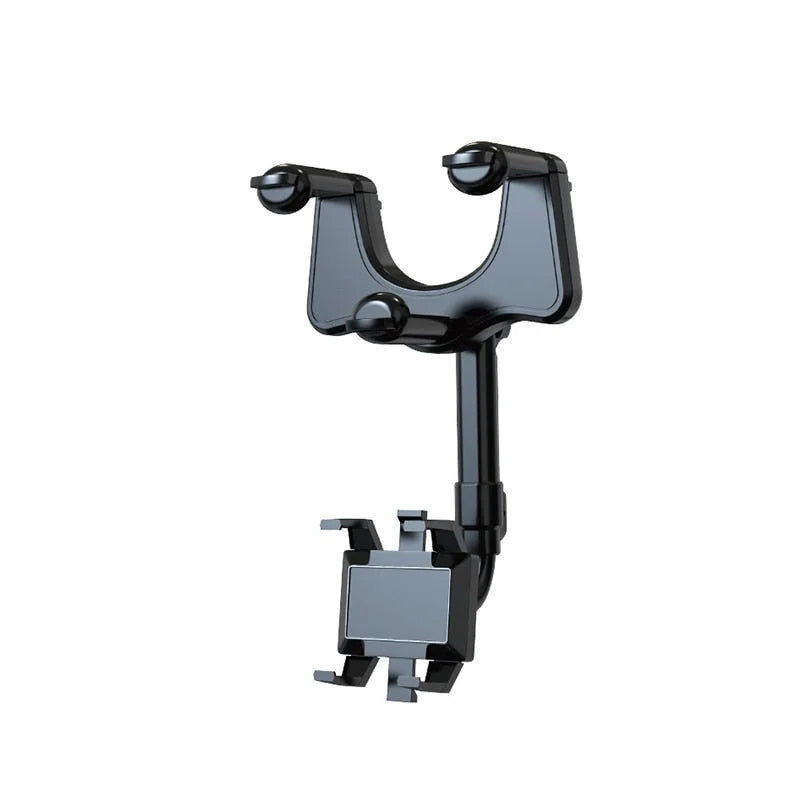360° Swivel Car Mirror Phone Holder – Multifunctional, Hands-Free Mount for Safe Driving