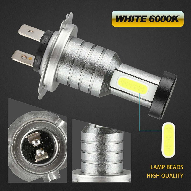 4x H7 LED Headlight Bulb Kit - Ultra-Bright, Easy-Install Headlamp Upgrade
