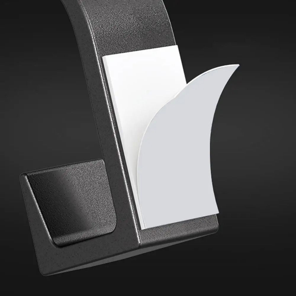 5-Pack Self-Adhesive Coat Hooks for Walls - Easy, No-Drill Installation
