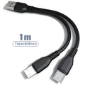 2-in-1 USB Charging Cable with Multiple USB Ports