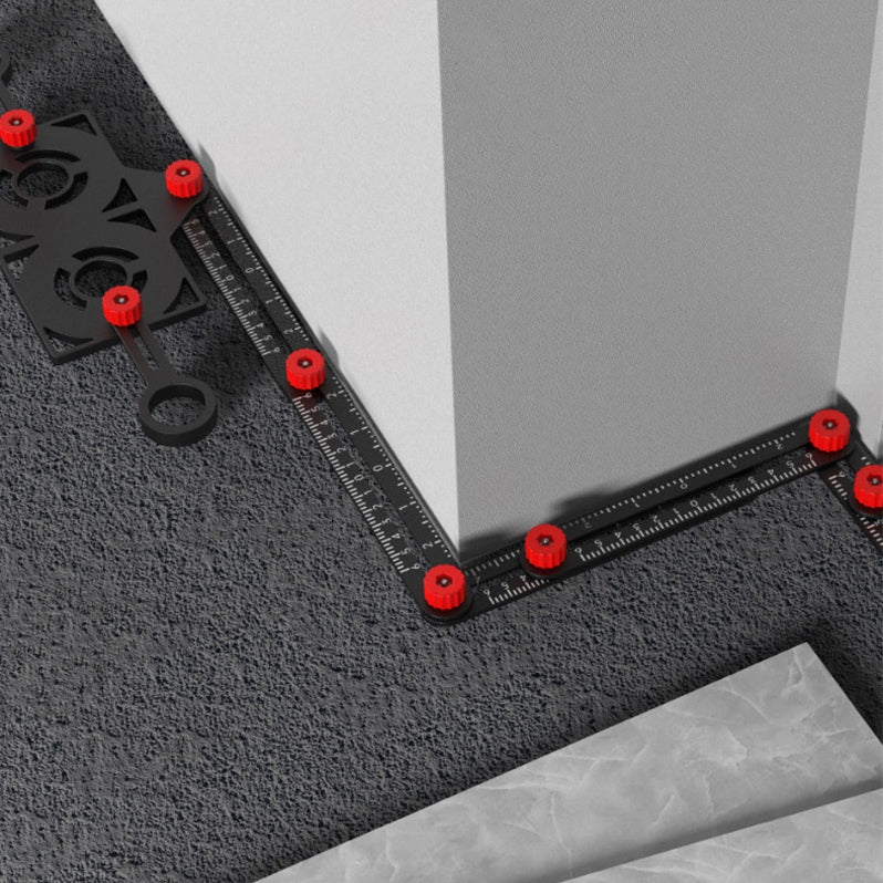 Adjustable Aluminum Alloy Folding Tile Ruler – Lightweight, Durable, and Precise for Tile Work