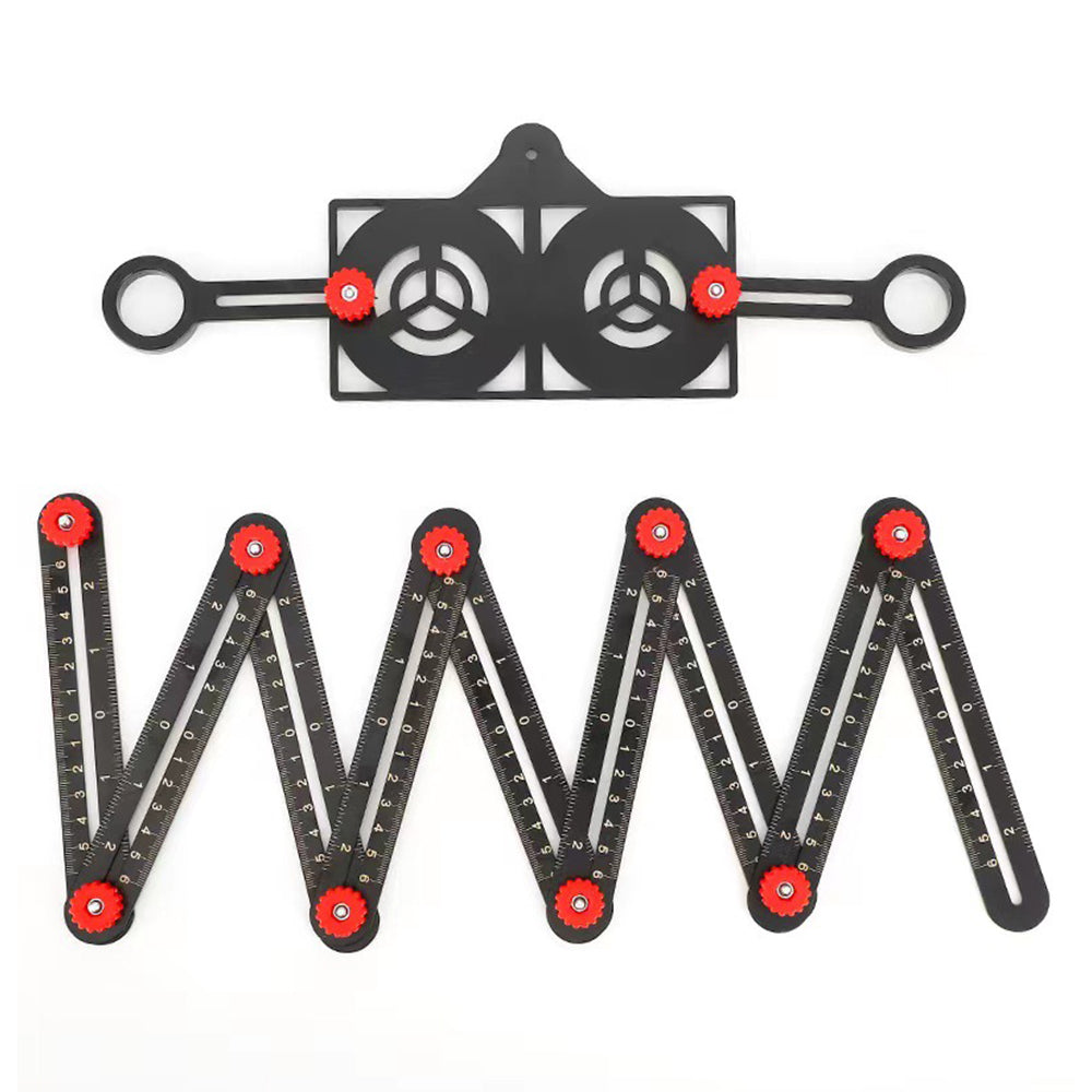 Adjustable Aluminum Alloy Folding Tile Ruler – Lightweight, Durable, and Precise for Tile Work