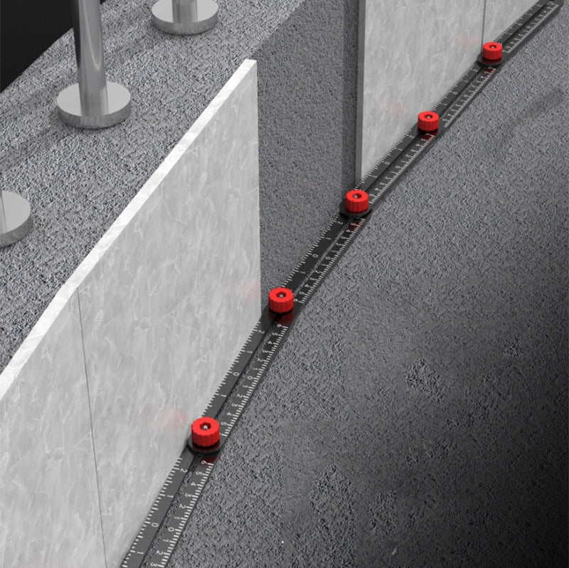 Adjustable Aluminum Alloy Folding Tile Ruler – Lightweight, Durable, and Precise for Tile Work