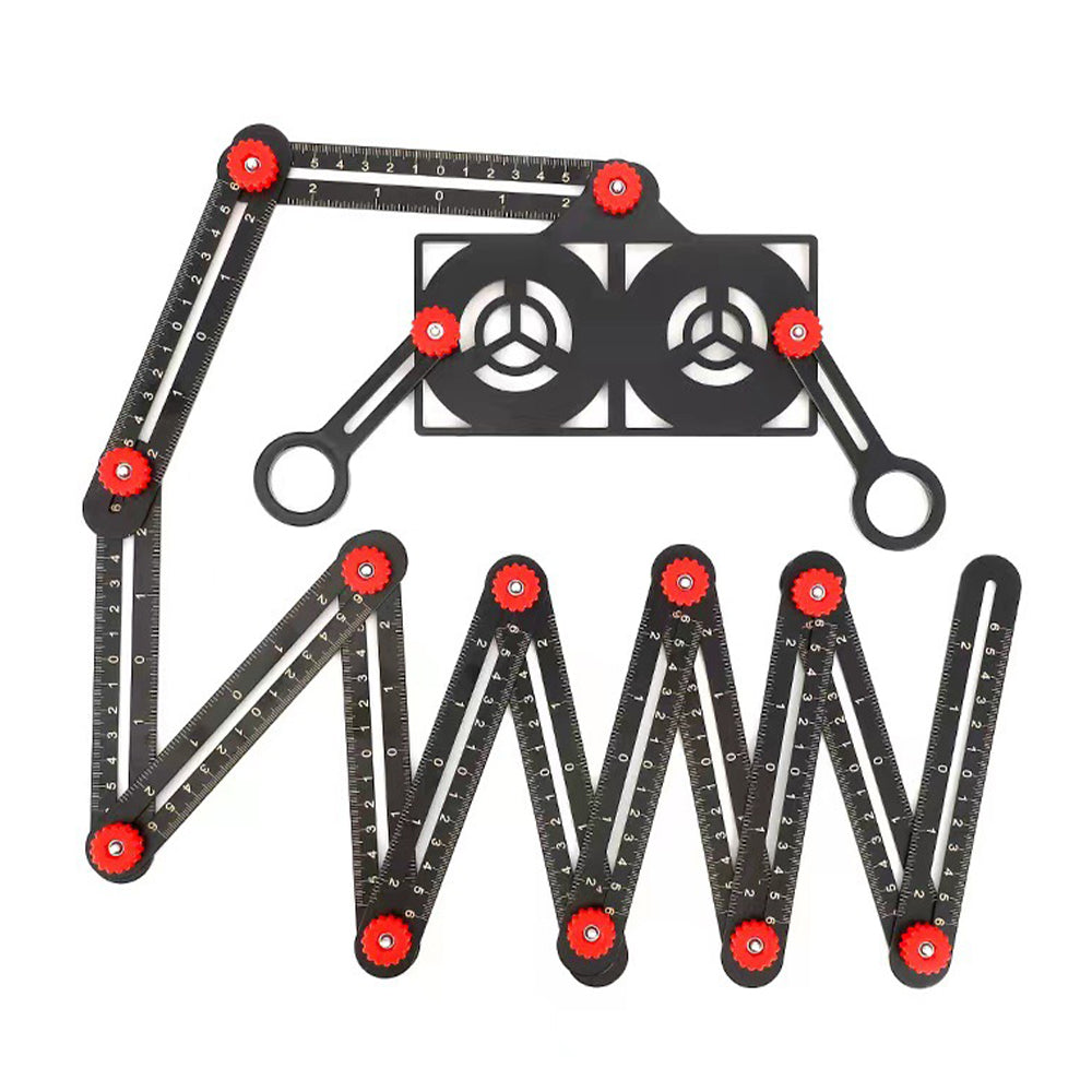 Adjustable Aluminum Alloy Folding Tile Ruler – Lightweight, Durable, and Precise for Tile Work