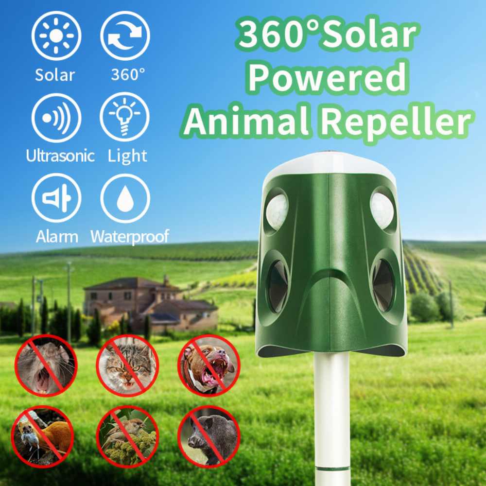 360° Animal Repellent & Deterrent - 3-in-1 Protection