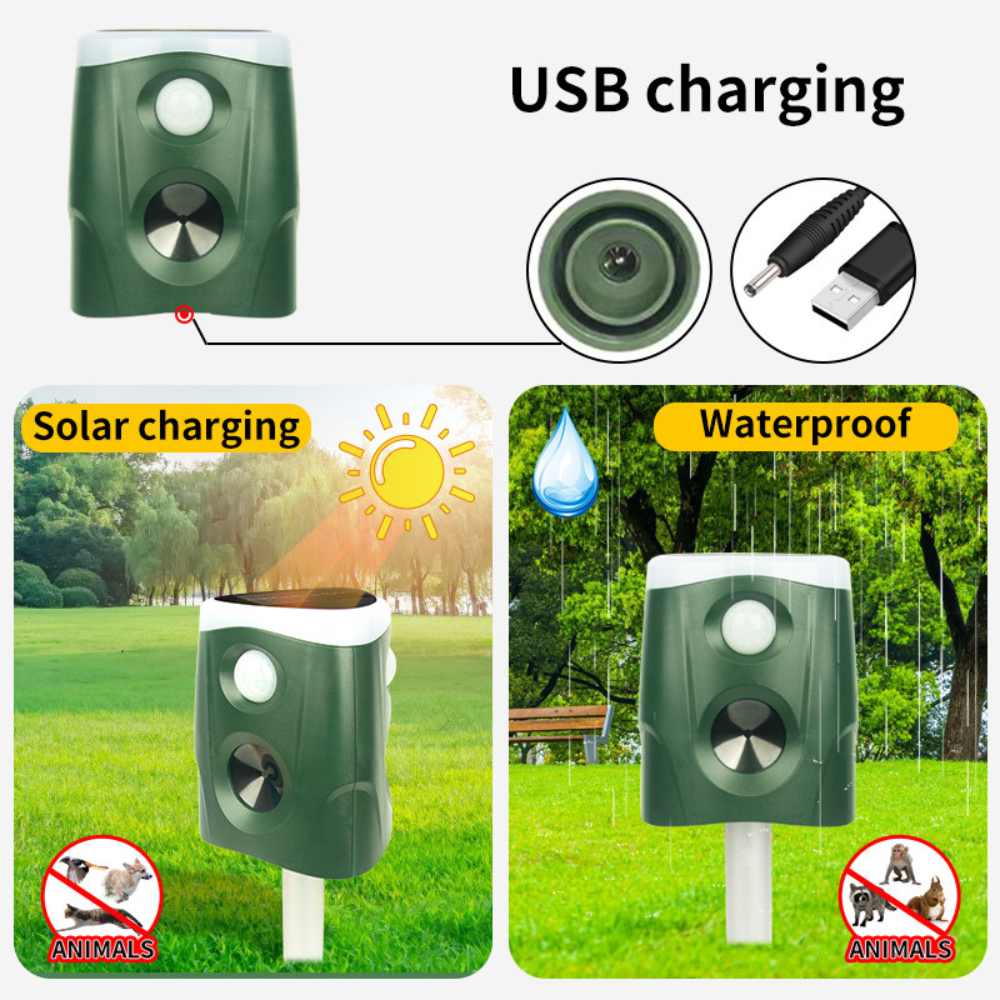 360° Animal Repellent & Deterrent - 3-in-1 Protection