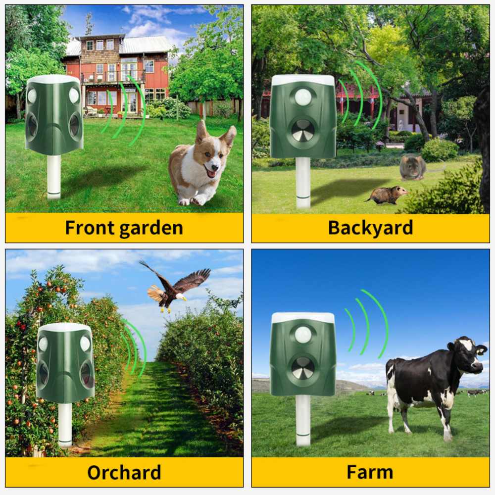 360° Animal Repellent & Deterrent - 3-in-1 Protection