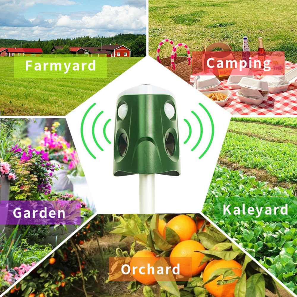 360° Animal Repellent & Deterrent - 3-in-1 Protection