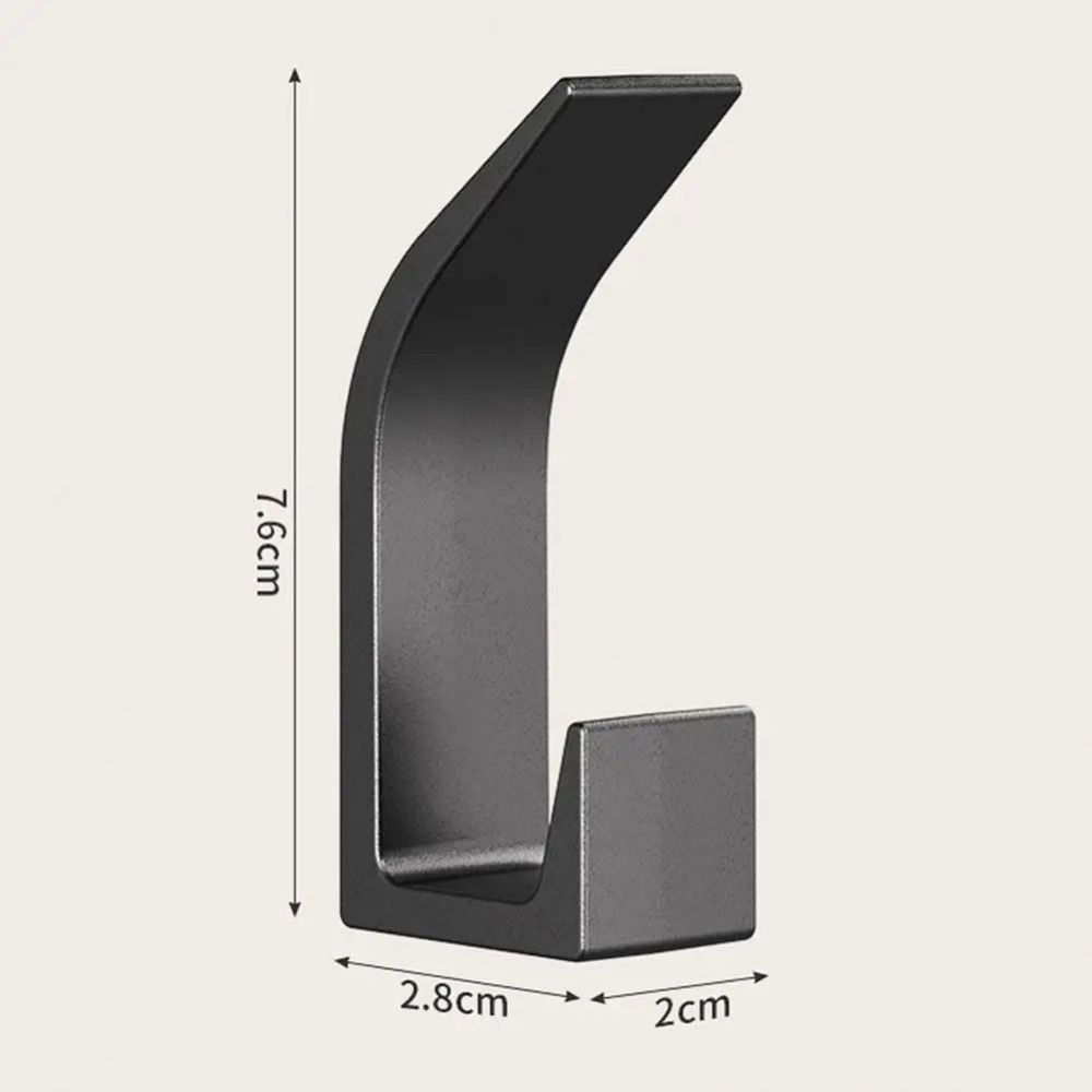 5-Pack Self-Adhesive Coat Hooks for Walls - Easy, No-Drill Installation
