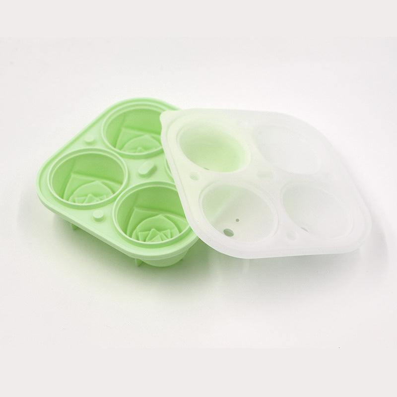 Two-Stage Push-In Ice Cube Tray for Easy-Release Ice Cubes
