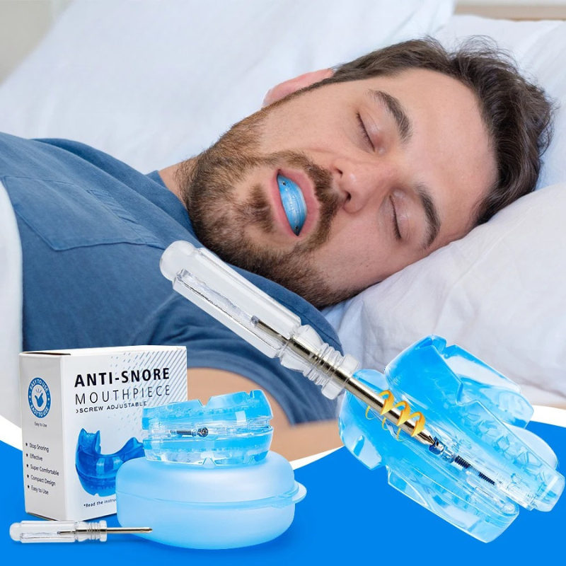 Adjustable Anti-Snore Mouthpiece for a Quieter, More Restful Sleep