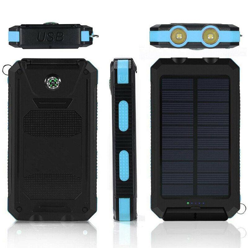 500,000mAh Solar Power Bank – Waterproof, Portable External Battery Pack