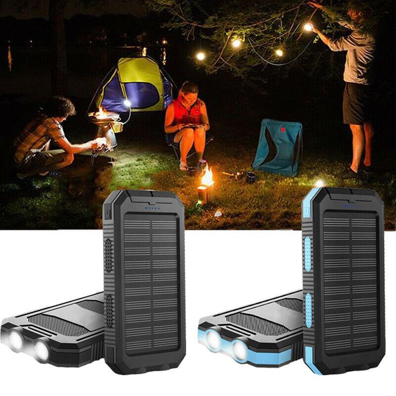 500,000mAh Solar Power Bank – Waterproof, Portable External Battery Pack