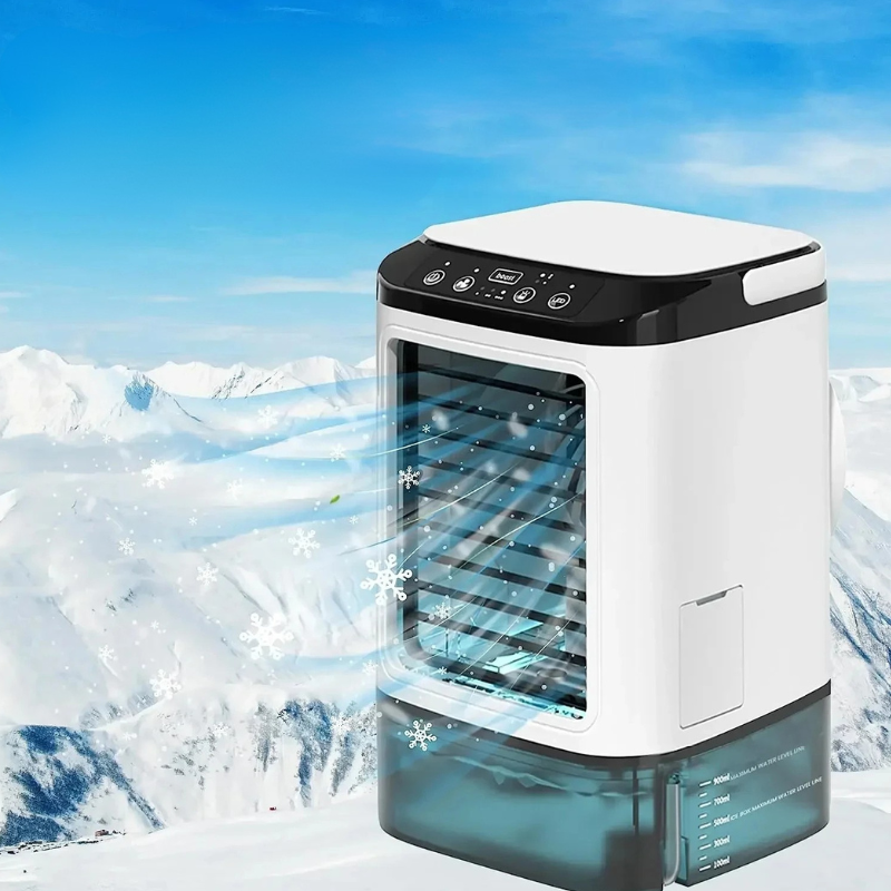 3-Speed Portable Aircon with Ultrasonic Cooling – Compact, On-the-Go Cooling