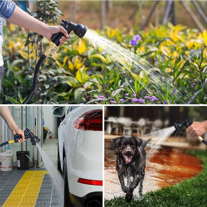 100ft Expandable Garden Hose – Flexible, Durable, Kink-Resistant Water Hose for Easy Gardening