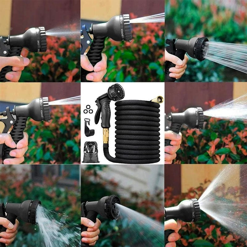 100ft Expandable Garden Hose – Flexible, Durable, Kink-Resistant Water Hose for Easy Gardening