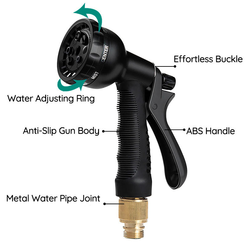 100ft Expandable Garden Hose – Flexible, Durable, Kink-Resistant Water Hose for Easy Gardening