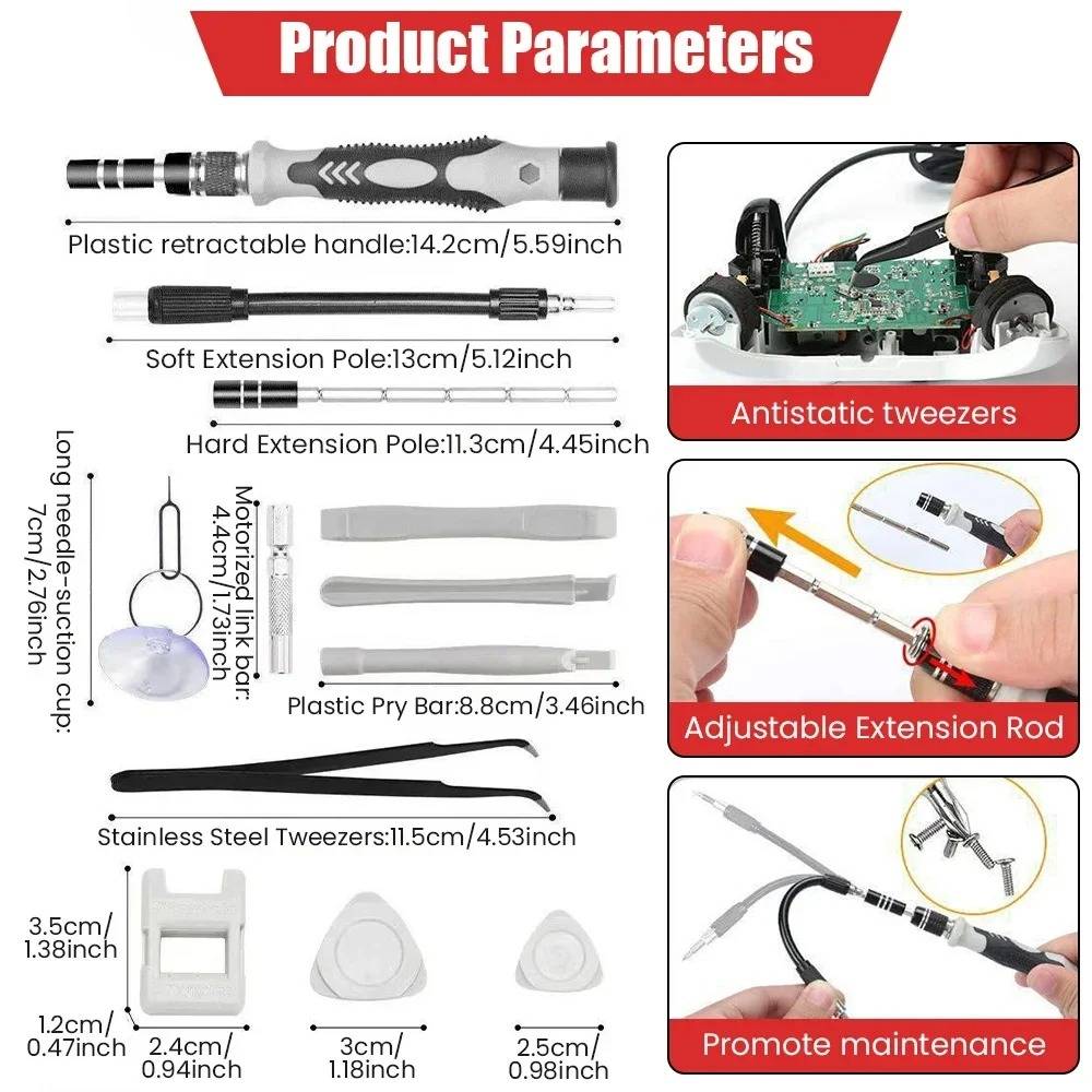 115-in-1 Precision Bit Screwdriver Set