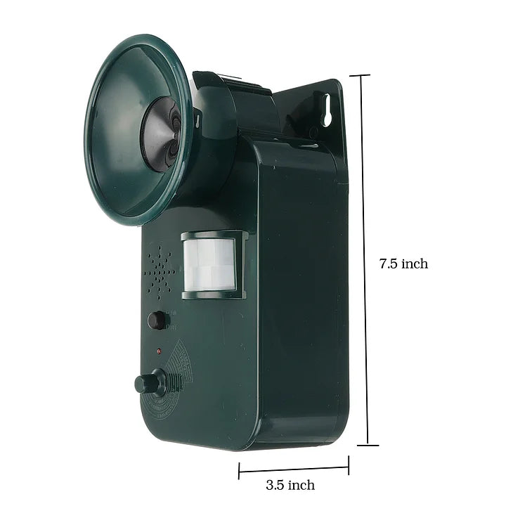 5000 sq ft Ultrasonic Cordless Pest Repeller – 9V DC Outdoor Animal Deterrent for Safe, Effective Repulsion of Various Animals