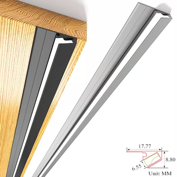45-Degree LED Under-Cabinet Light Bars — Ultra-Thin, Invisible Strips for Sleek, Seamless Illumination