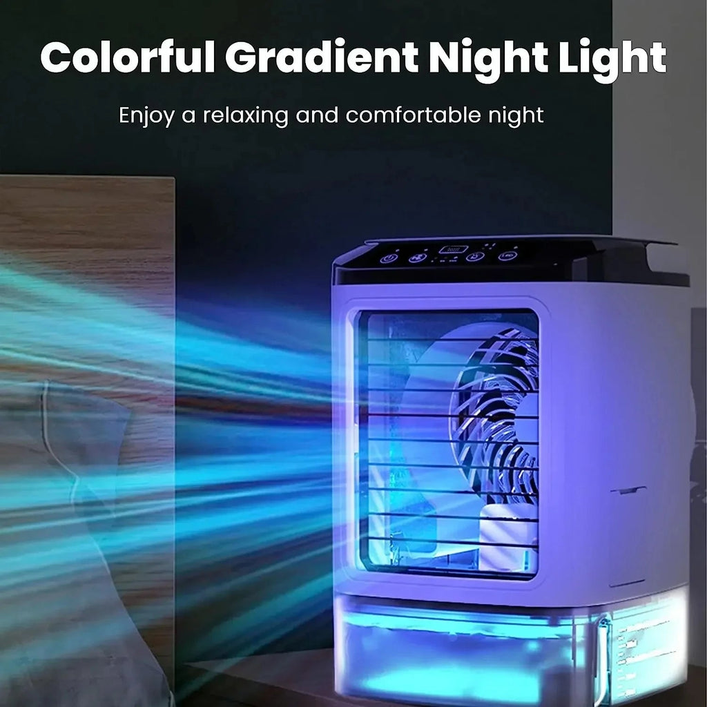 3-Speed Portable Aircon with Ultrasonic Cooling – Compact, On-the-Go Cooling
