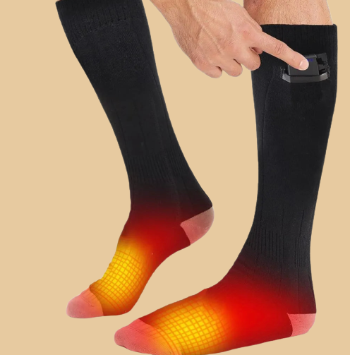 Two Pairs of Unisex Heated Socks for Instant Warmth and All-Day Comfort