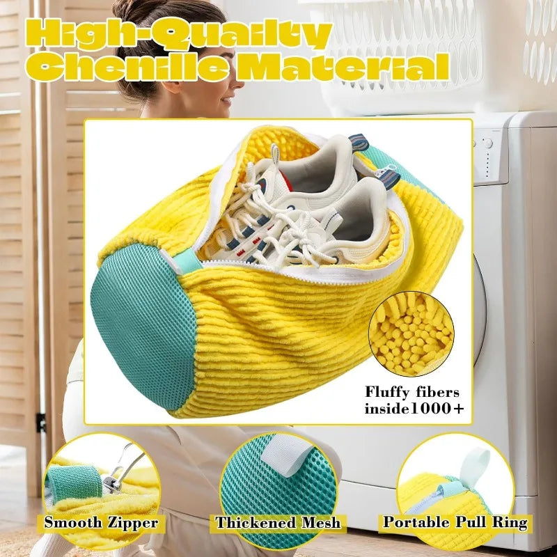2-Pack Shoe Washing Bags for Laundry - Protect Your Shoes in the Wash