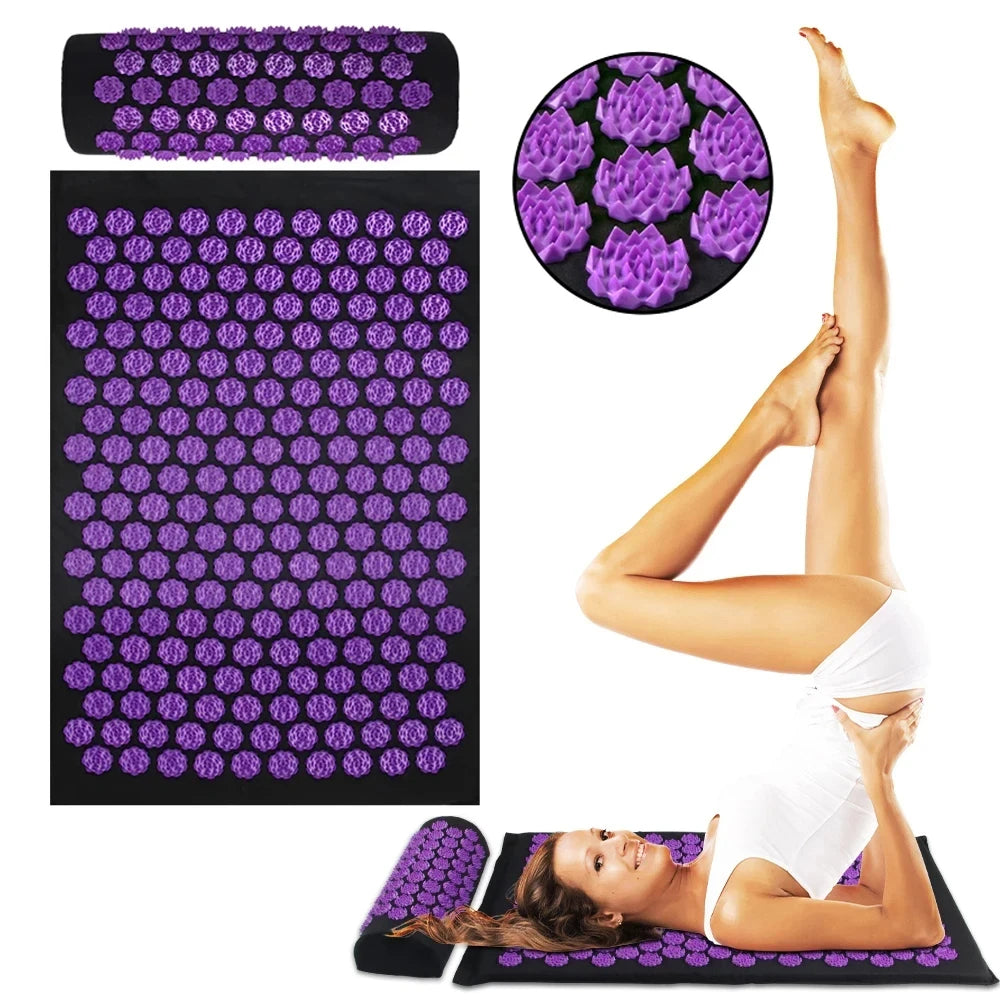 Premium Acupressure Yoga Mat for Deep Stretching and Relaxation