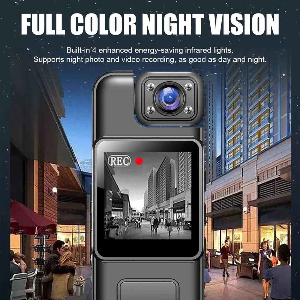 4K Ultra HD Mini WiFi Body Camera - Compact Wearable High-Resolution Video Recorder