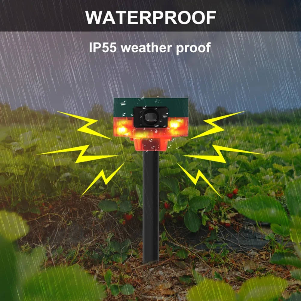 360-Degree Solar Repeller: Effective Deterrent for Pigeons and Other Birds, Wild Boar, Rabbits & Deer