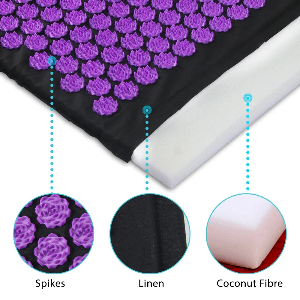 Premium Acupressure Yoga Mat for Deep Stretching and Relaxation