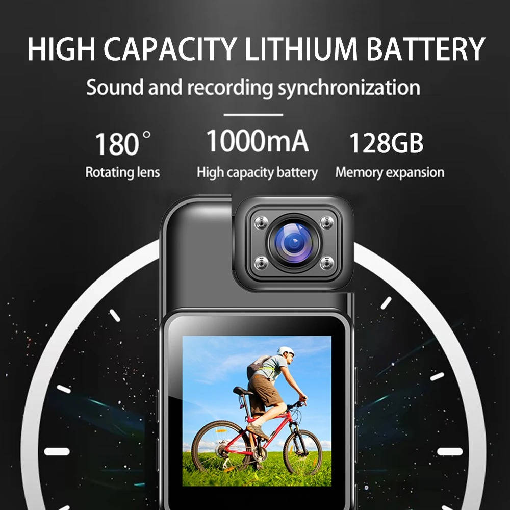 4K Ultra HD Mini WiFi Body Camera - Compact Wearable High-Resolution Video Recorder