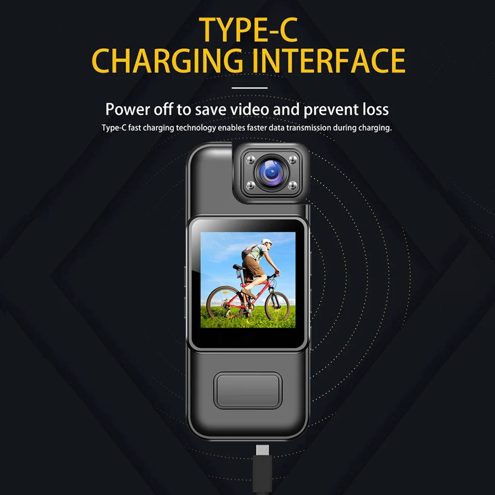 4K Ultra HD Mini WiFi Body Camera - Compact Wearable High-Resolution Video Recorder