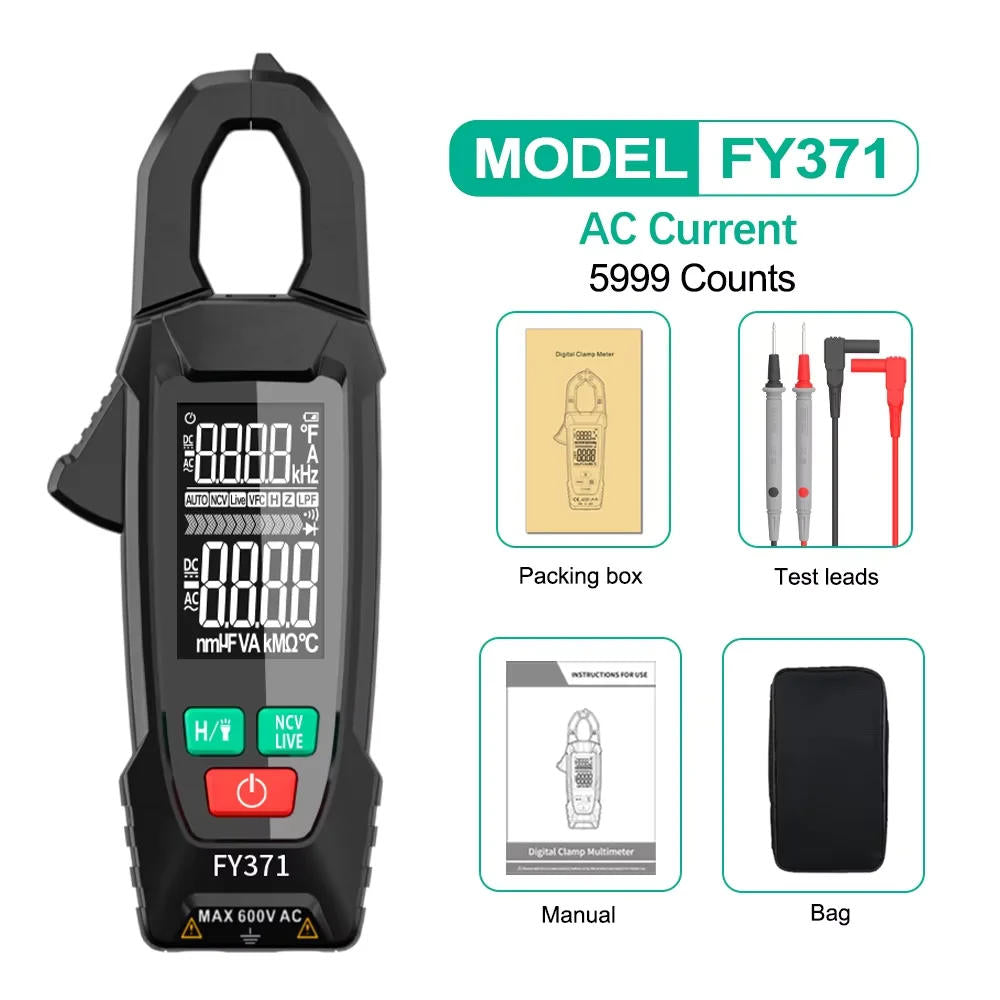 AC/DC Clamp Meter for Precise Electrical Measurements