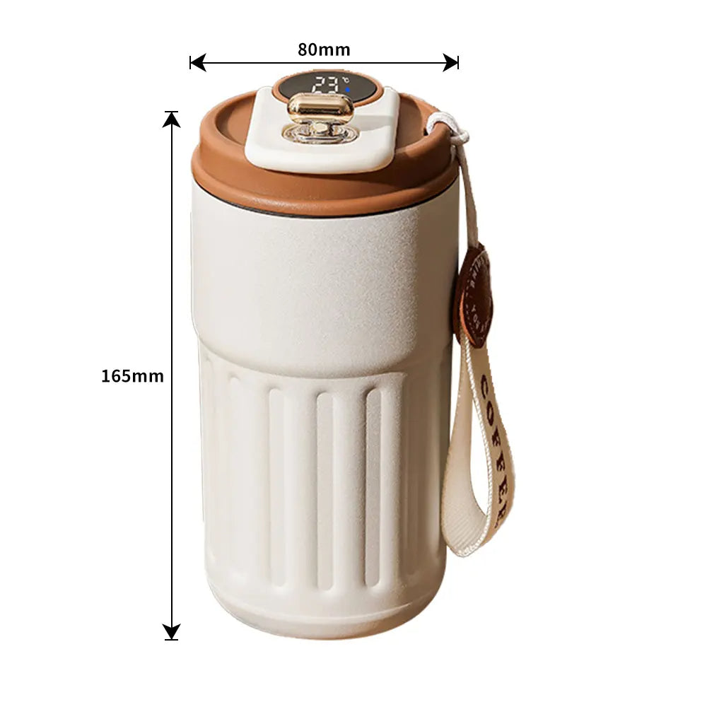 450ml Smart Travel Mug with LED Display — Sleek, On-the-Go Hydration