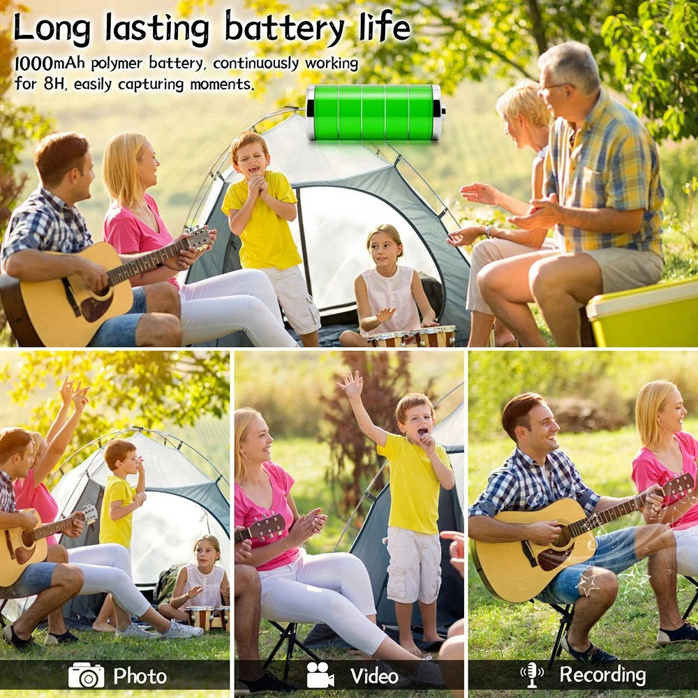 4K Ultra HD Mini WiFi Body Camera - Compact Wearable High-Resolution Video Recorder